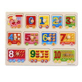 Baby Toys Montessori wooden Puzzle Educational Board - Girly Wavy