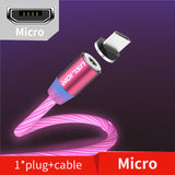 Magnetic LED Light Cable Fast Charging For all Phones - Girly Wavy