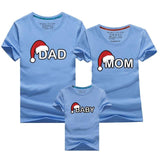 Dad Mom Baby Christmas T-Shirt Clothing for Family - Girly Wavy