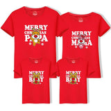 Dad Mom Baby Christmas T-Shirt Clothing for Family - Girly Wavy