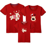 Dad Mom Baby Christmas T-Shirt Clothing for Family - Girly Wavy