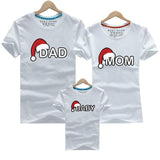 Dad Mom Baby Christmas T-Shirt Clothing for Family - Girly Wavy