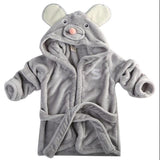 Lovely Baby Girls Cartoon Hooded Bathrobe - Girly Wavy