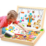 100+PCS Wooden Magnetic Puzzle Educational Toy - Girly Wavy