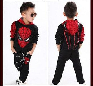 Boys Clothes Tracksuit Spiderman 2pcs/set Suits Children - Girly Wavy