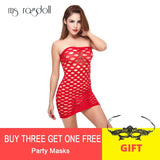 Underwear Elasticity Cotton Lenceria Sexy Lingerie Hot Mesh Dress Erotic For Women - Girly Wavy